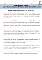 Vorschau - Arbeitsblätter - Tourismus der Zukunft - Visionen & Handlungsoptionen für nachhaltiges Reisen - Deckblatt