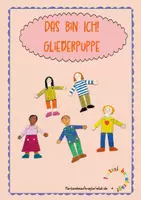 Vorschau - Mal- und Bastelvorlagen - Das bin ich! Selbstporträt als Gliederpuppe - Deckblatt