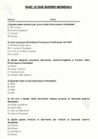 anteprima - Quiz - Le due guerre mondiali - Quiz - Pagina 1