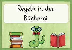 Vorschau - Poster - Regeln in der Bücherei - Seite 1