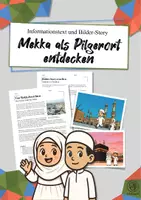 Vorschau - Arbeitsblätter - Mekka als Pilgerort: Islam – Heilige Orte (Bilder-Story, inkl. iPad-Version) - Deckblatt