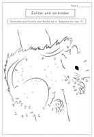 Vorschau - Arbeitsblätter - Punkte verbinden - Zählbild bis 52 (Eichhörnchen) - Seite 1