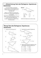 Vorschau - Arbeitsblätter - Wiederholung Klasse 9 - Satz des Pythagoras - Seite 2