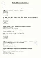 anteprima - Quiz - Le guerre mondiali - Quiz - Pagina 1