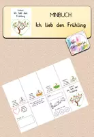 Vorschau - Mal- und Bastelvorlagen - Faltbuch: Ich lieb den Frühling - Deckblatt