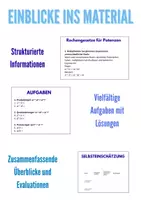 Vorschau - Unterrichtsreihen - Exponentielles Wachstum & Potenzgesetze – Mathe SEK I - Seite 1