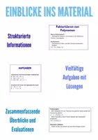 Vorschau - Unterrichtsreihen - Polynome & Faktorisieren einfach erklärt – Algebra verstehen SEK I - Seite 1