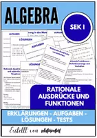 Vorschau - Unterrichtsreihen - Rationale Ausdrücke & Funktionen – verständlich üben & anwenden (SEK I) - Deckblatt