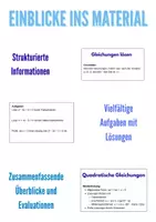 Vorschau - Unterrichtsreihen - Algebra Wiederholung Schuljahresende – mit Tests & Lösungen (SEK I) - Seite 1