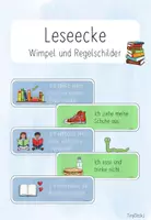 Vorschau - Poster - Leseecke - Wimpelkette und Regelschilder (Neutrale Version) - Deckblatt