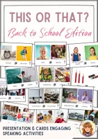Vorschau - Arbeitsblätter - BACK TO SCHOOL: This or That? / Fragespiel zum Schulstart / English ESL EFL Speaking Activity / Discussing - Deckblatt