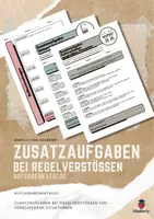 Vorschau - Arbeitsblätter - Zusatzaufgaben bei Regelverstößen (PDF) - Abenteuer Klassenzimmer - Deckblatt