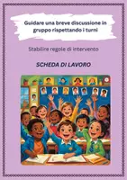 anteprima - Schede informative - Stabilire regole di intervento (es. alzare la mano, passaggio di parola) - SL - Pagina di copertina