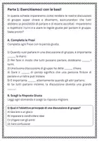 anteprima - Schede informative - Stabilire regole di intervento (es. alzare la mano, passaggio di parola) - SL - Pagina 1