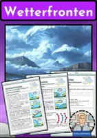 Vorschau - Arbeitsblätter - Wetterfronten - Arbeitsblätter mit Lösungen - Erdkunde Klasse 7/8 - Deckblatt