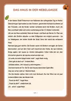 Vorschau - Arbeitsblätter - Deutsch Leseverstehen Halloween (Klasse 4-6) - Seite 1