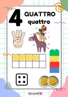 anteprima - Materiale di supporto/inclusione - Numeri murali 0 - 10 - Pagina 3