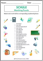 Vorschau - Arbeitsblätter - Schule: Vocabulary Puzzles for German Learners - Seite 3