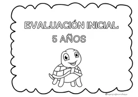 Vista previa - Hojas de trabajo - EVALUACIÓN INICIAL PARA NIÑOS Y NIÑAS DE 5 AÑOS - página 3