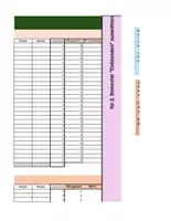 Vorschau - Anderer Materialtyp - Mini-Klassenbuch / anpassbare Notenliste in Excel - Deckblatt