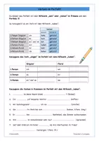 Vorschau - Arbeitsblätter - Verben im Perfekt_Theorie und kurze Übung - Seite 1