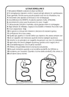 anteprima - Esercizi - Le due sorelle E: e che unisce, è che spiega - Pagina di copertina