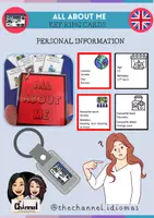Aperçu - Jeux - ALL ABOUT ME – Personal Information Key Ring Cards - Page de couverture