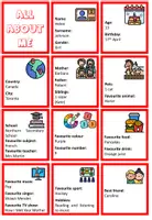 Aperçu - Jeux - ALL ABOUT ME – Personal Information Key Ring Cards - Page 1