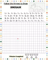 Aperçu - Feuilles d'exercices - Draw with Arrows- Animal Grid Fun for Little Artists! - Page 1