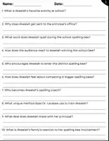 Vorschau - Arbeitsblätter - Movie Guide: Akeelah And The Bee (2006) - Questions and Activities with Answers - Seite 1