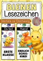Vorschau - Mal- und Bastelvorlagen - Bienenklasse Lesezeichen als Geschenk zur Einschulung - Deckblatt