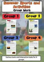 Vorschau - Arbeitsblätter - Summer Sports and Activities Group Work - Deckblatt