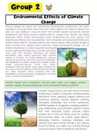 Vorschau - Arbeitsblätter - Climate Change Effects Gruppenarbeit Englischunterricht - Seite 3