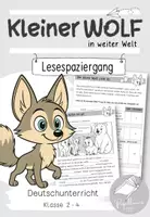 Vorschau - Arbeitsblätter - Lesespaziergang nach "Kleiner Wolf in weiter Welt " | Hilfe annehmen - Deckblatt