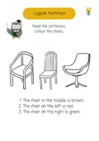 Vorschau - Arbeitsblätter - English logicals: furniture I Leseverstehen - Seite 2