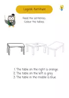 Vorschau - Arbeitsblätter - English logicals: furniture I Leseverstehen - Seite 3