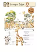 Vorschau - Arbeitsblätter - Lesespur Safari für die 1. und 2. Klasse - Deckblatt