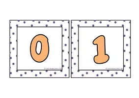 Προεπισκόπηση - Flashcards - Καρτέλες Αριθμών 0–100 για Τοίχο Τάξης – Έγχρωμη Αριθμογραμμή - Σελίδα 1