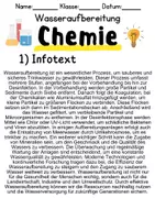 Vorschau - Unterrichtsreihen - Wasseraufbereitung – Informationen und Aufgaben - Deckblatt