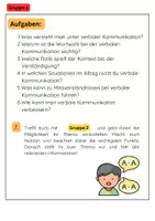 Vorschau - Stationenlernen - Kommunikation Gruppenarbeit: verbal, nonverbal, paraverbal - Seite 2