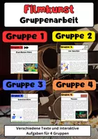Vorschau - Stationenlernen - Filmkunst Gruppenarbeit: Stop-Motion Filme, Animation und Theater - Deckblatt
