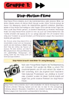 Vorschau - Stationenlernen - Filmkunst Gruppenarbeit: Stop-Motion Filme, Animation und Theater - Seite 1