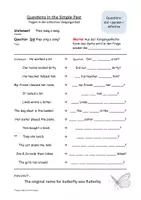Vorschau - Arbeitsblätter - Questions in the Simple Past - Seite 2