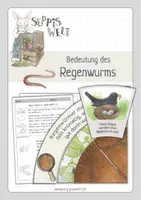 Vorschau - Arbeitsblätter - Bedeutung des Regenwurms. Für Klasse 2, 3 und 4. - Deckblatt