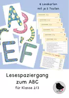 Vorschau - Arbeitsblätter - Lesespaziergang zum ABC Klasse 2 - Deckblatt