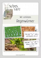 Vorschau - Arbeitsblätter - Wir schützen Regenwürmer. Für Klasse 2, 3 und 4. - Deckblatt