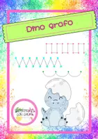 Vista previa - Hojas de trabajo - CUADERNILLO GRAFOMOTRICIDAD DINOSAURIOS - Portada