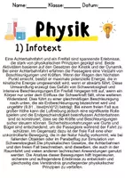 Vorschau - Unterrichtsreihen - Achterbahn und Freifall Physik Informationen und Aufgaben - Seite 1