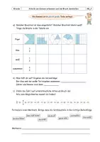 Vorschau - Arbeitsblätter - Brüche erkennen und darstellen_2 - Deckblatt