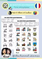 Aperçu - Feuilles d'exercices - MA ROUTINE QUOTIDIENNE – Fiche pédagogique - Page de couverture